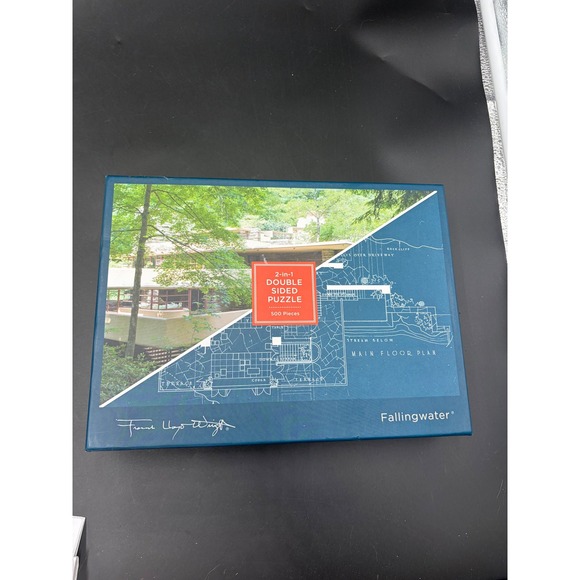 Galison Other - Frank Lloyd Wright‎ Fallingwater Double Sided 500 Piece Puzzle Galison